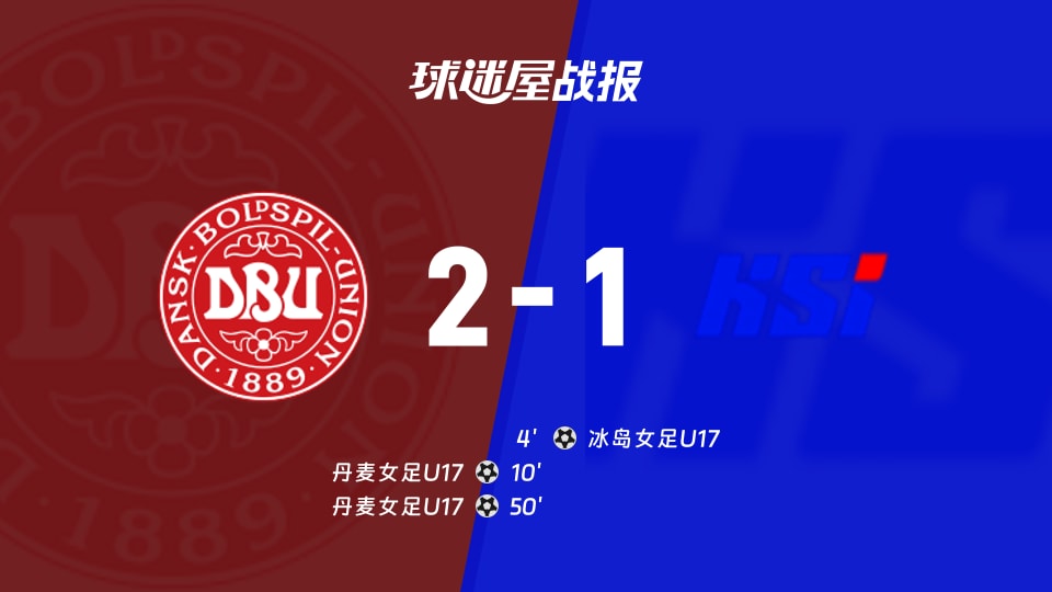 【国际友谊九月】丹麦女足U17vs冰岛女足U17比赛结果：丹麦女足U17(2-1)冰岛女足U17比分战报(2026年09月14日)