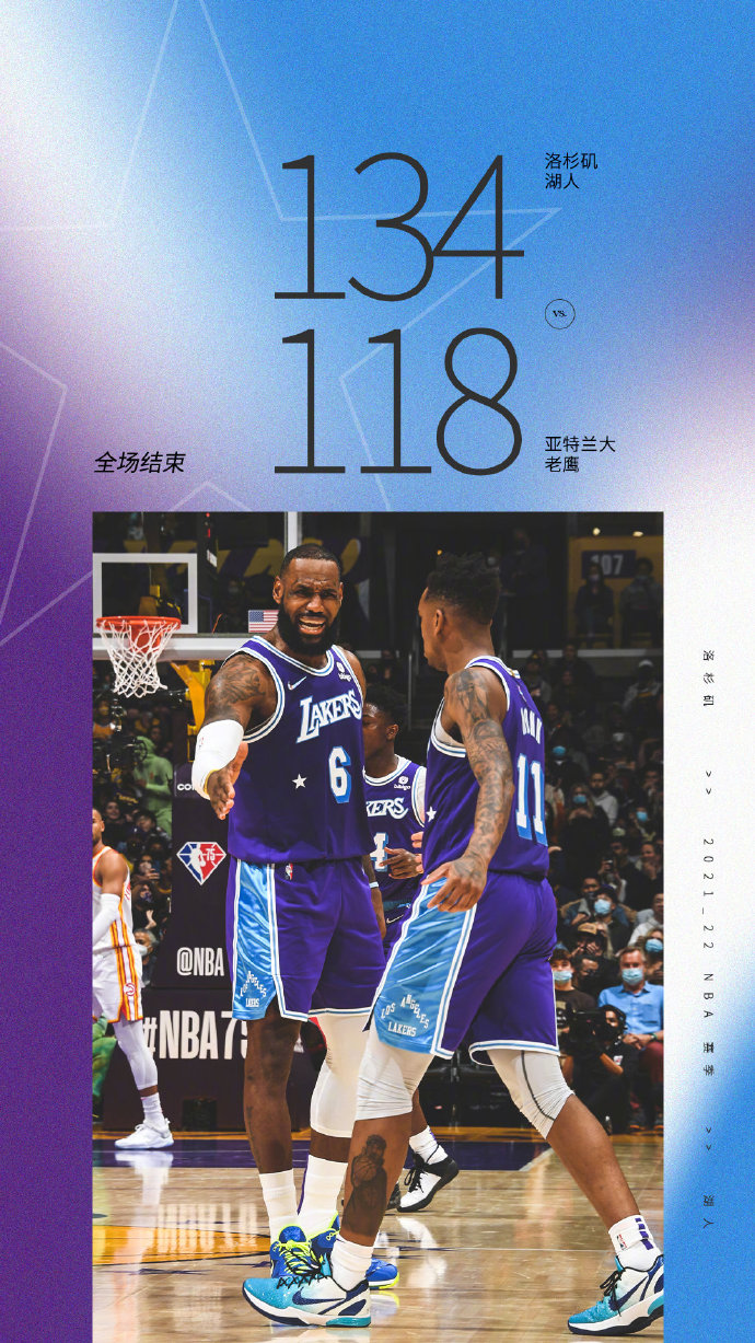 湖人轻取老鹰