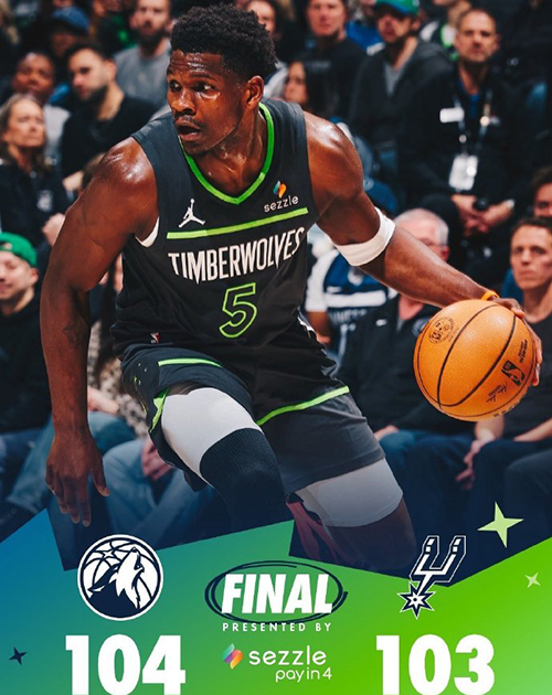 01月12日 NBA常规赛 马刺vs森林狼 全场录像及集锦