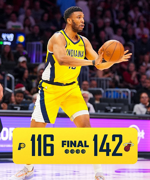 12月28日 NBA常规赛 步行者vs热火 全场录像及集锦