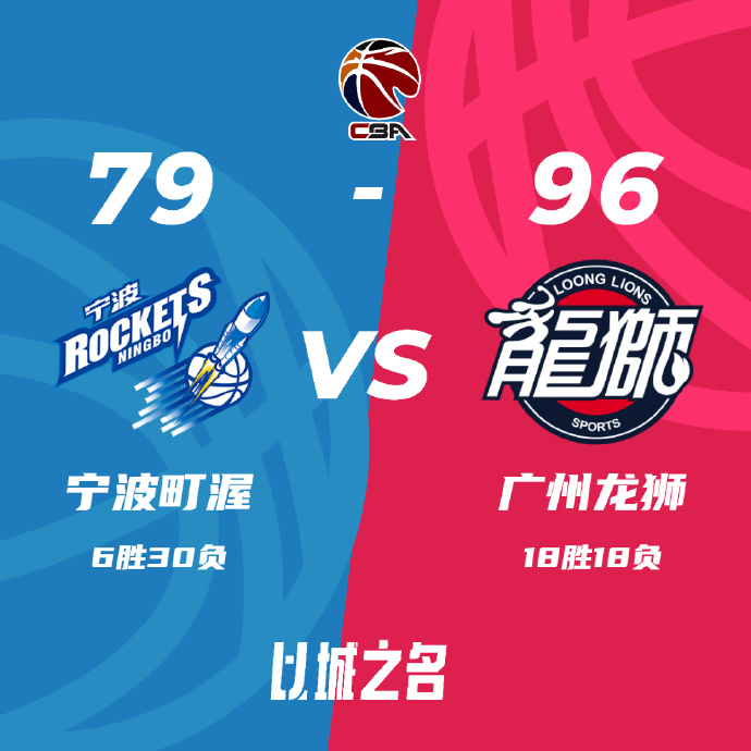 广州96-79大胜宁波