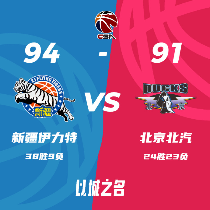 新疆94-91战胜北京 琼斯21+7+19&关键压哨抛投 曾凡博17分