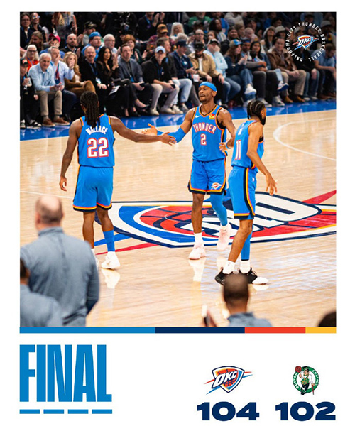 03月13日 NBA常规赛 凯尔特人vs雷霆 全场录像及集锦