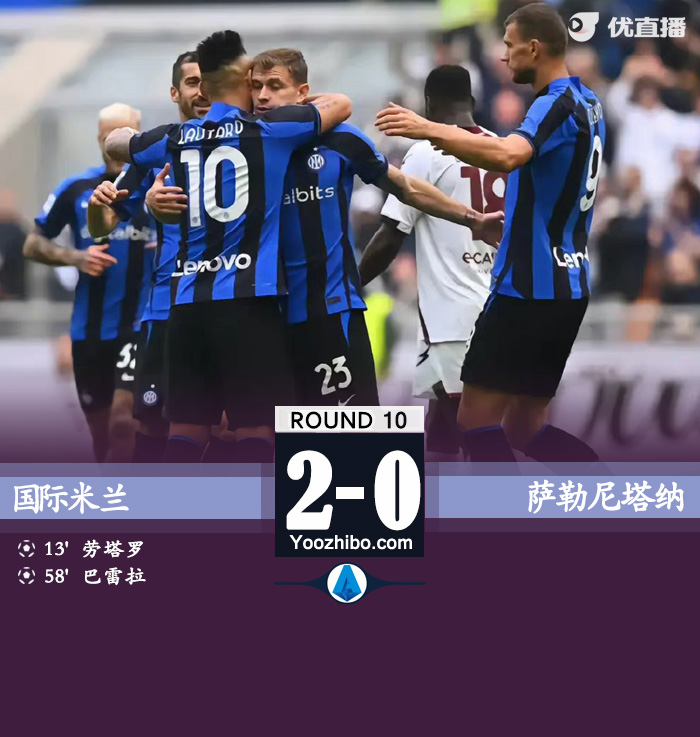 国米2-0萨勒尼塔纳