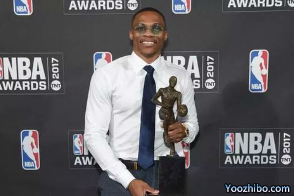 2016-17赛季NBA常规赛MVP,威斯布鲁克当选