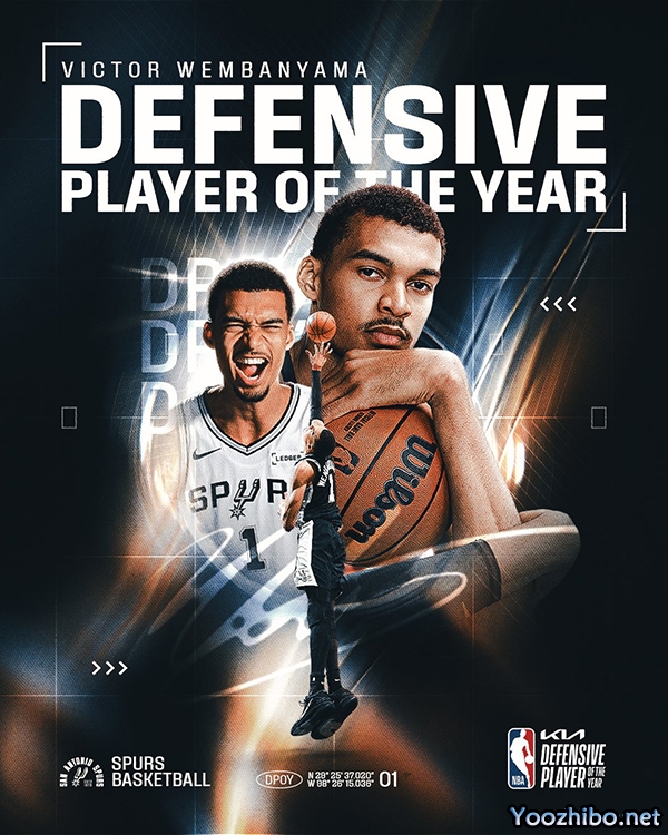 历史独一份！文班亚马全票当选DPOY，成NBA史上第一人