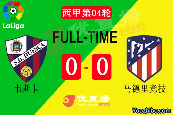 马竞0-0闷平升班马韦斯卡