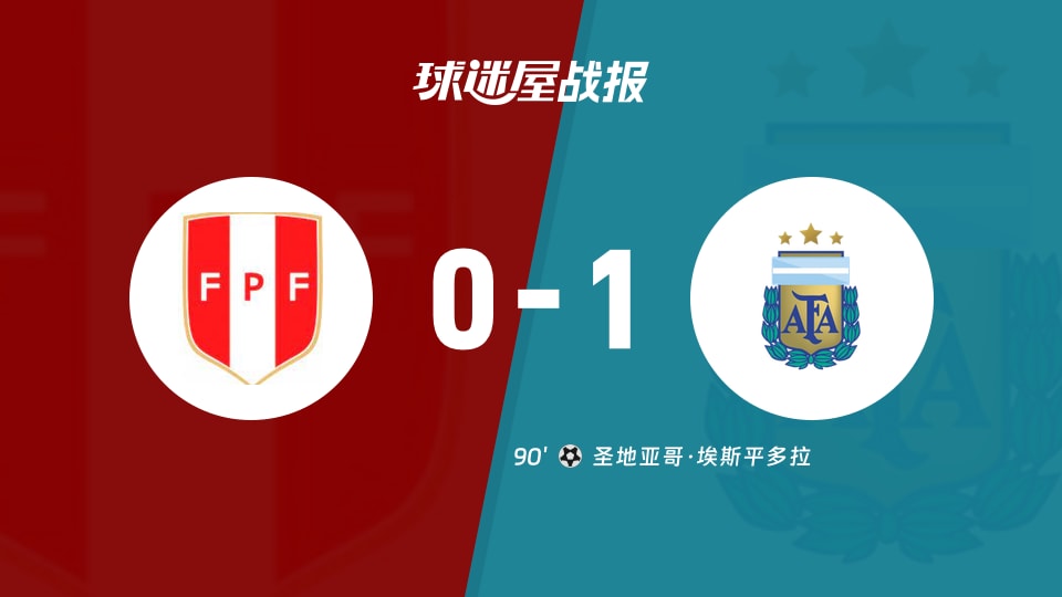 【国际友谊九月】秘鲁U19vs阿根廷U19比赛结果：秘鲁U19(0-1)阿根廷U19比分战报(2026年09月24日)