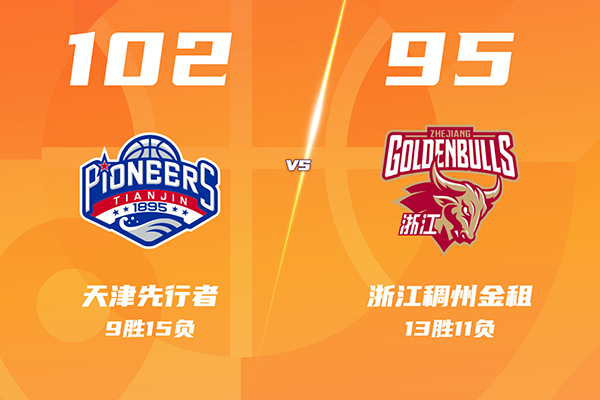 天津102-95力克浙江，大卫-詹姆斯31分13篮板，赖俊豪战旧主17+6