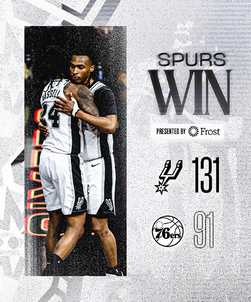 03月04日 NBA常规赛 马刺vs76人 全场录像及集锦