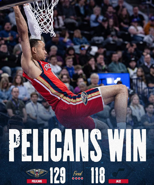 02月27日 NBA常规赛 鹈鹕vs爵士 全场录像及集锦