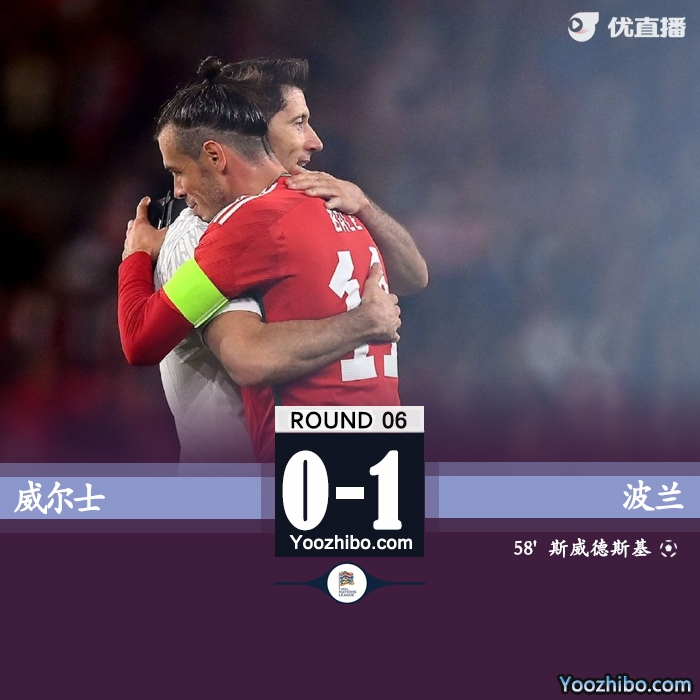 波兰1-0威尔士 莱万助攻斯维德斯基破门贝尔中柱