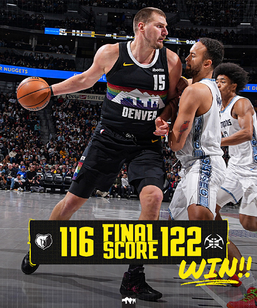 02月12日 NBA常规赛 灰熊vs掘金 全场录像及集锦
