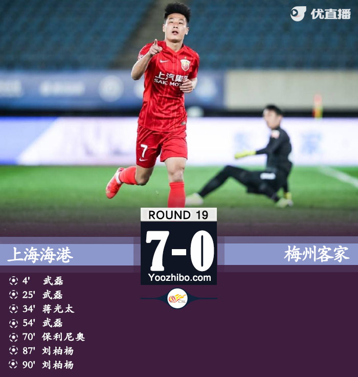 海港3-0梅州客家