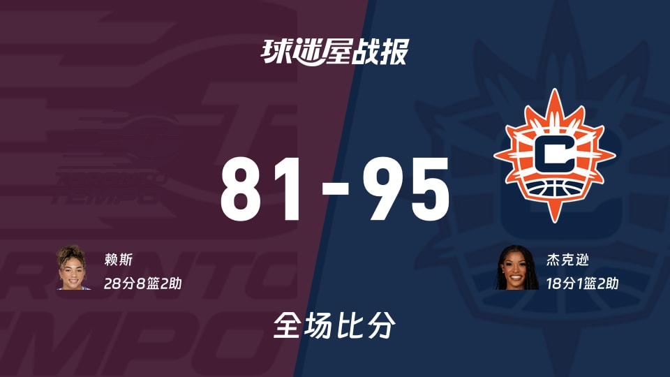 WNBA常规赛:阳光以95-81战胜节奏,杰克逊18+1+2