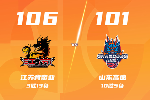 江苏加时106-101终结山东8连胜，庞峥麟26+8+13，陈林坚24分
