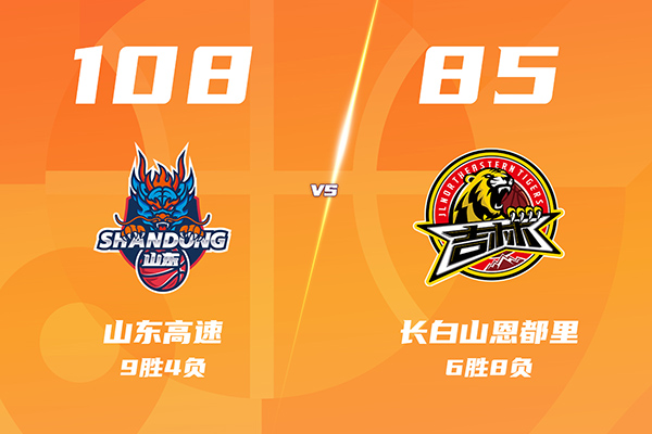 山东108-85大胜吉林豪取7连胜,姜伟泽18分,珀塞尔38分