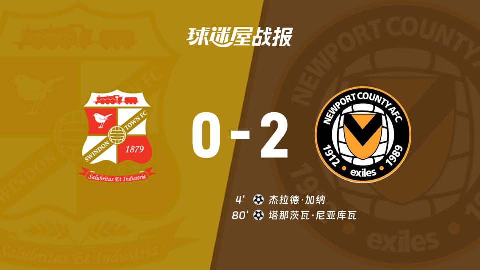【英锦赛分组赛南】斯文登vs纽波特郡比赛结果：斯文登(0-2)纽波特郡比分战报(2026年09月23日)