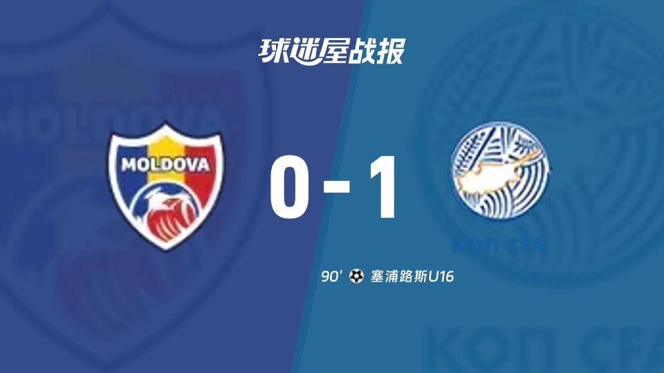 【国际友谊九月】摩尔多瓦U16vs塞浦路斯U16比赛结果：摩尔多瓦U16(0-1)塞浦路斯U16比分战报(2026年09月15日)