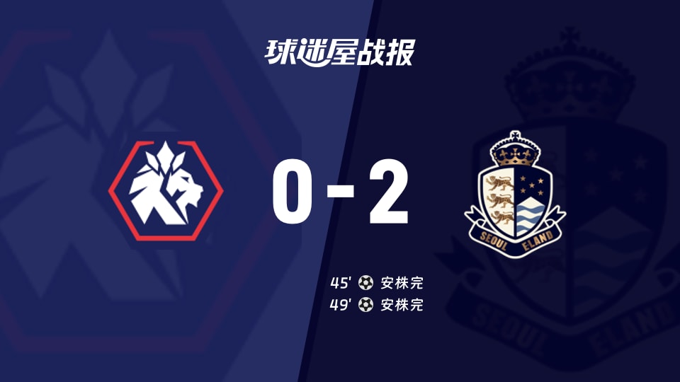 【韩K2联联赛第25轮】忠北清州vs首尔衣恋比赛结果：忠北清州(0-2)首尔衣恋比分战报(2026年09月04日)