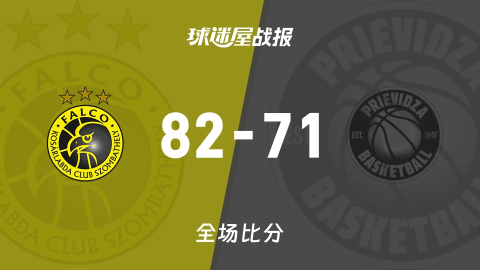 俱乐部友谊赛法尔科vsHBK普列维萨战报：82-71，