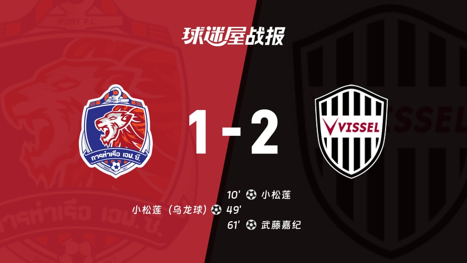 【亚精英赛东亚区第1轮】泰港vs神户胜利船比赛结果:泰港(1-2)神户胜利船比分战报(2026年09月16日)
