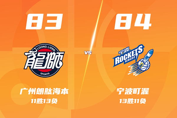 宁波84-83逆转险胜广州，杰克逊准绝杀&末节24分，霍勒迪17+5