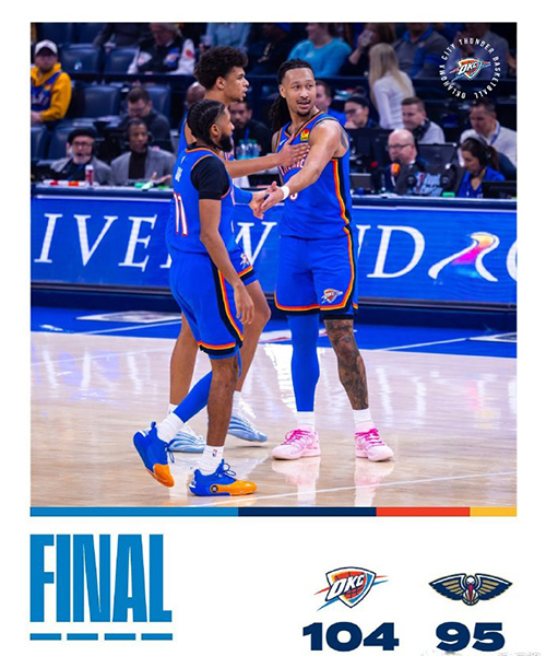 01月28日 NBA常规赛 鹈鹕vs雷霆 全场录像及集锦